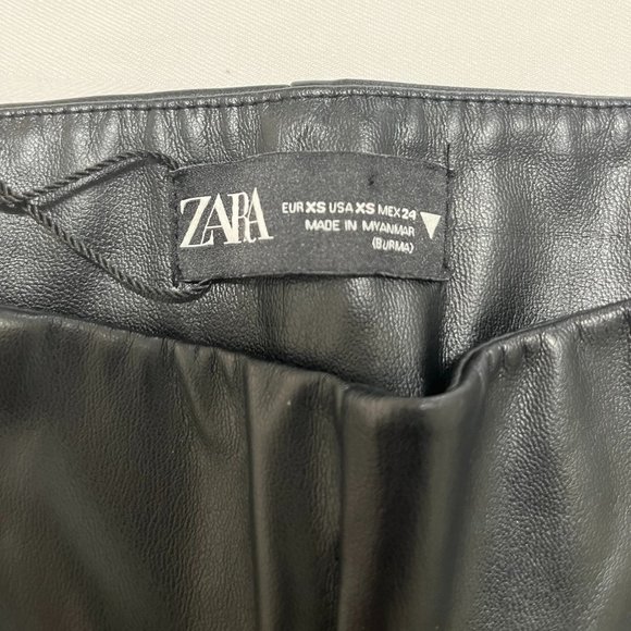 Zara faux leather  skinny pants Size XS - Picture 10 of 10